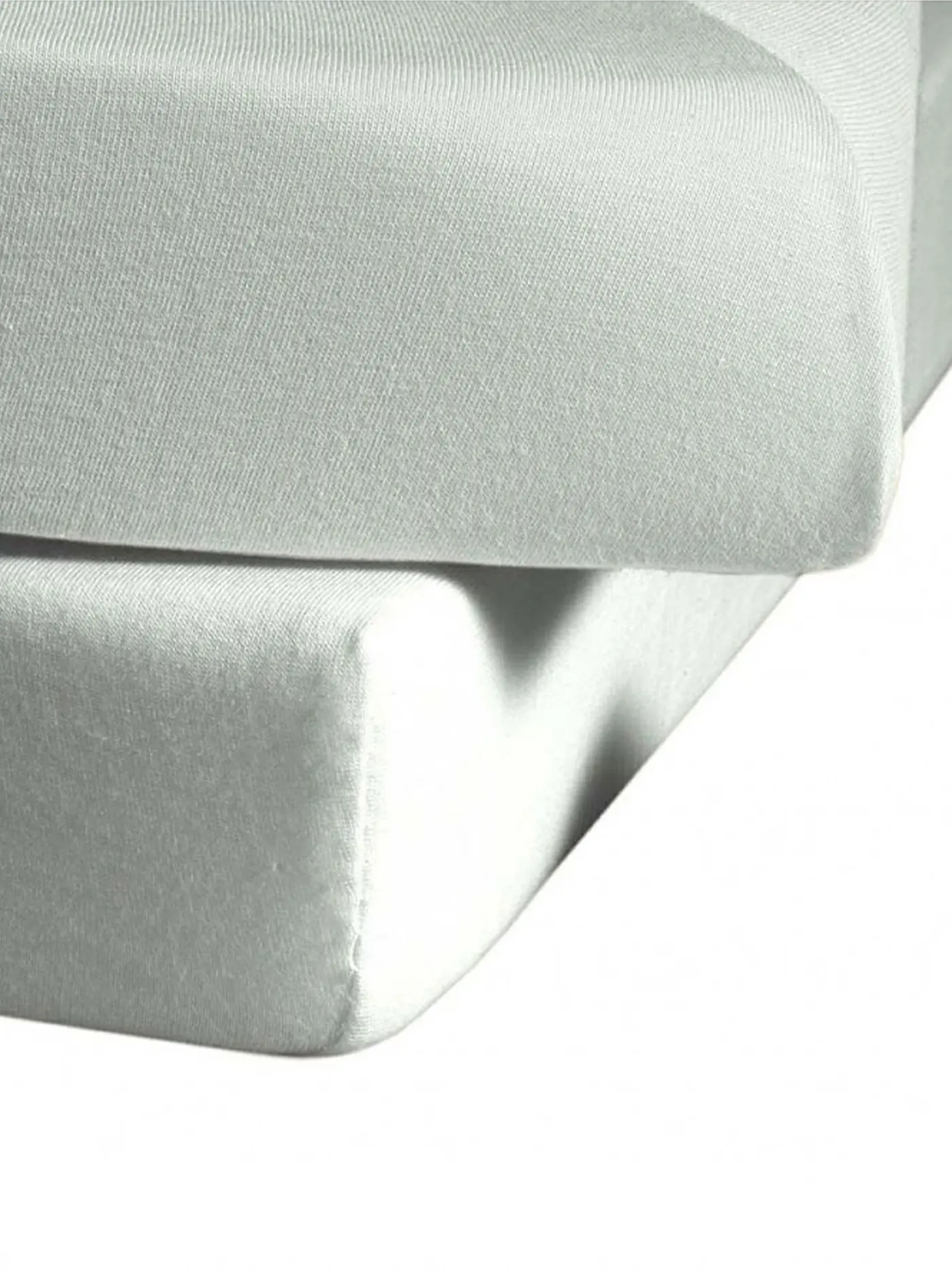 FLEURESSE | Jerseyspannleintuch 100x200cm (Grau) | silber